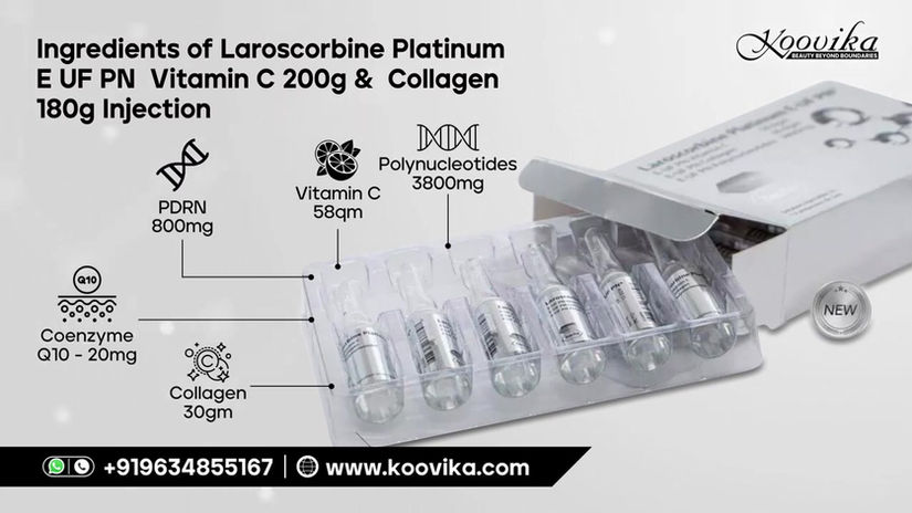 Buy Laroscorbine Platinum E UF PN Vitamin C 200g & Collagen 180g Injection
